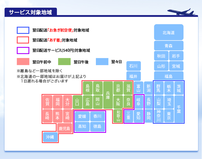 サービス対象地域